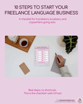 10-Step Checklist to Start Your Freelance Translation Business
